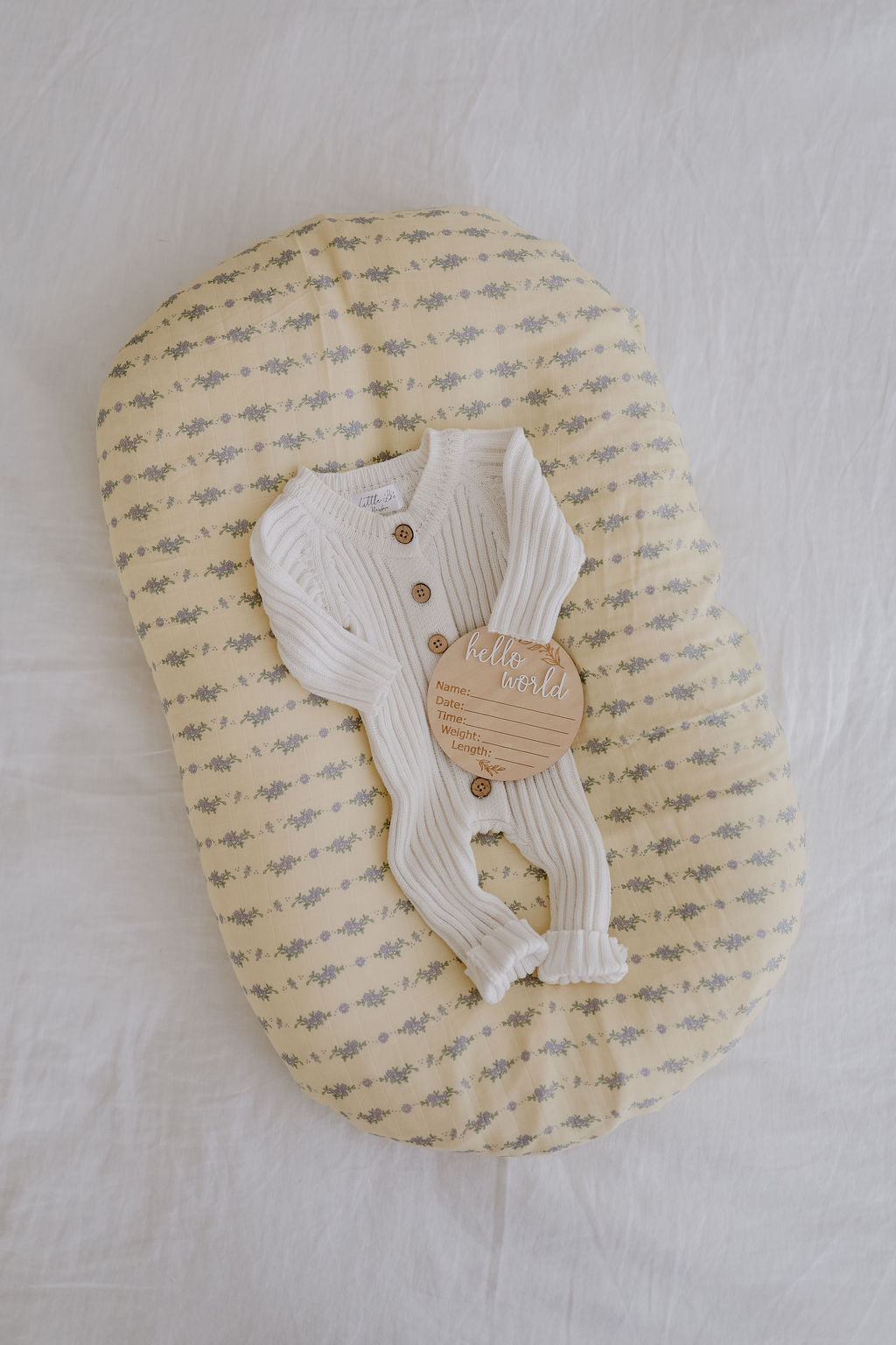 French Flora - Fitted Bassinet Sheet