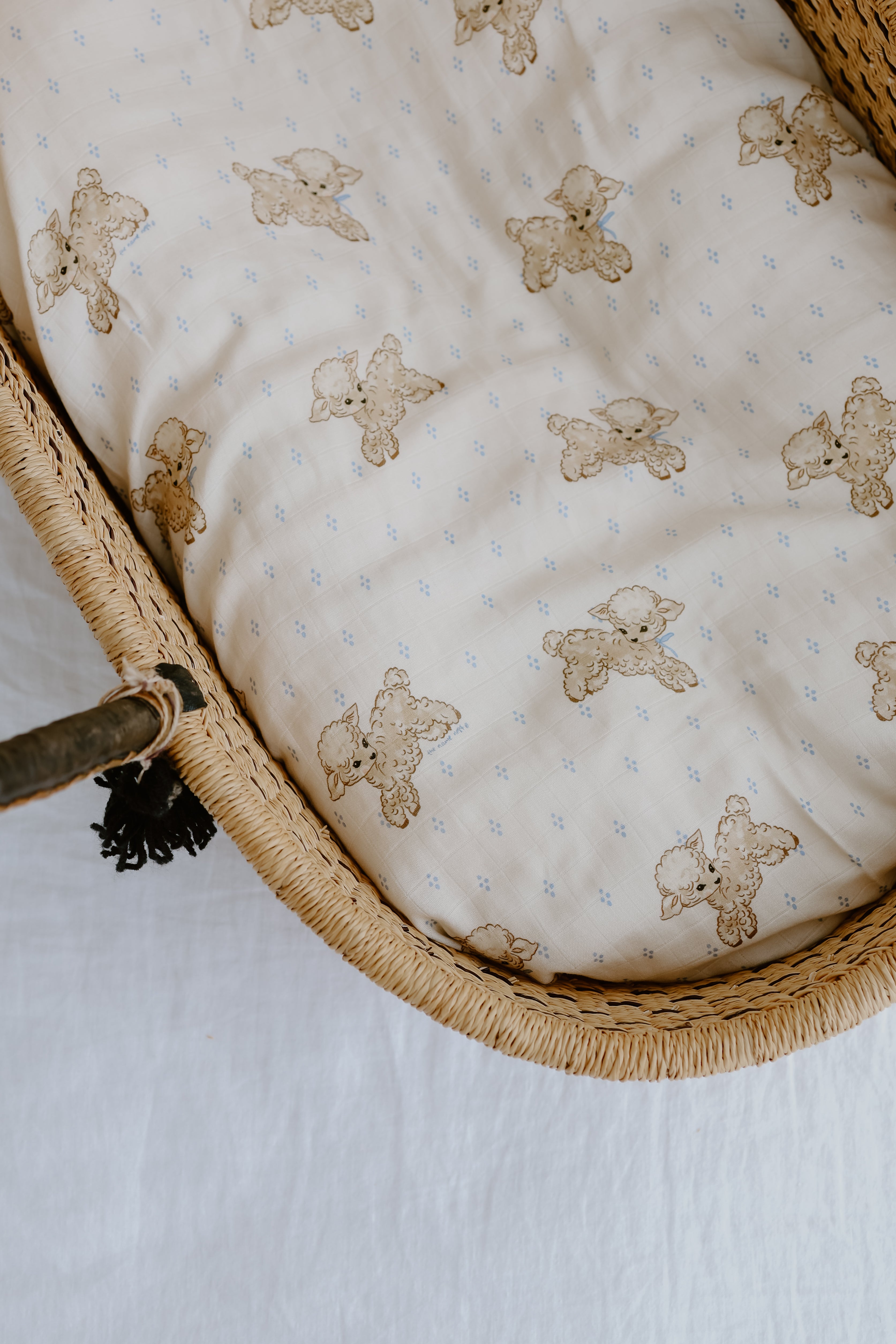 Lullaby Lambs - Baby Swaddle Wrap