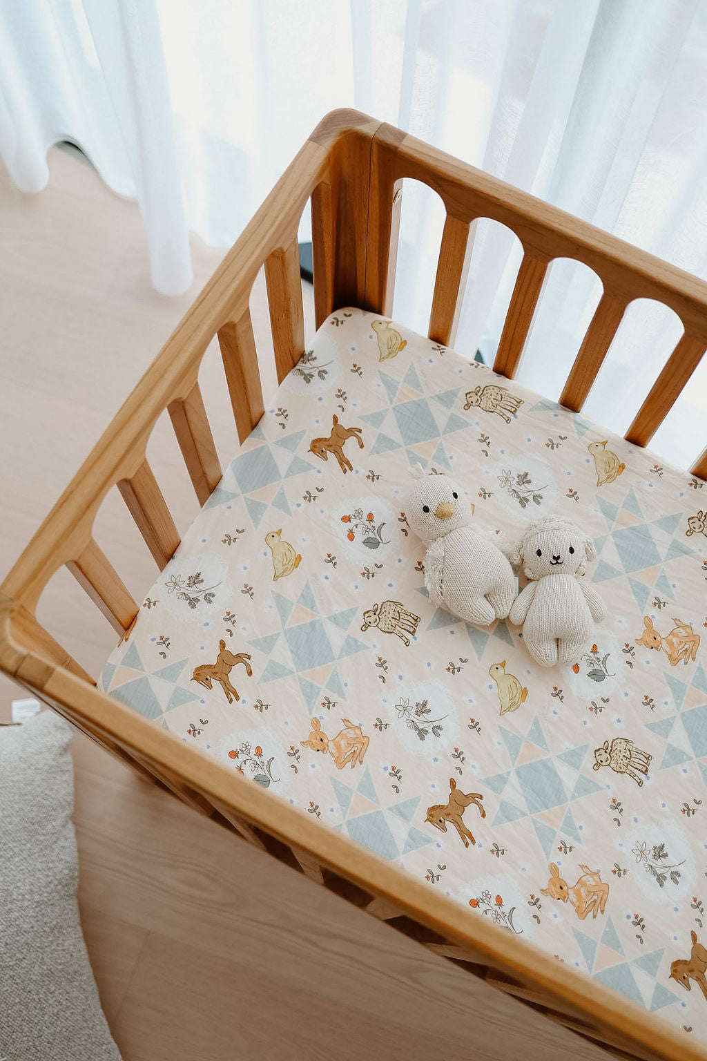 French Farmhouse - Fitted Cot Sheet