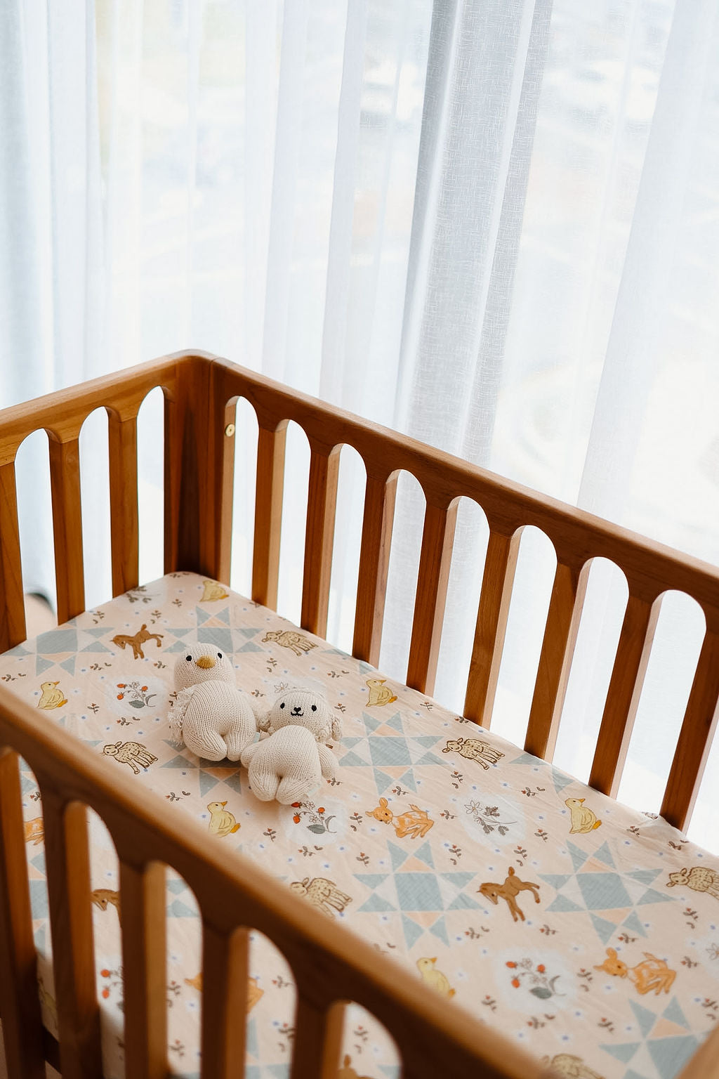 French Farmhouse - Fitted Cot Sheet