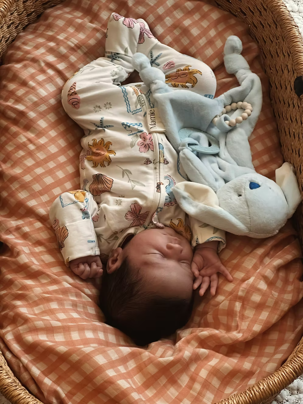 On Sale 30% off our French Gingham Baby Swaddle