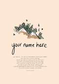 Forest - Personalised Name Artwork