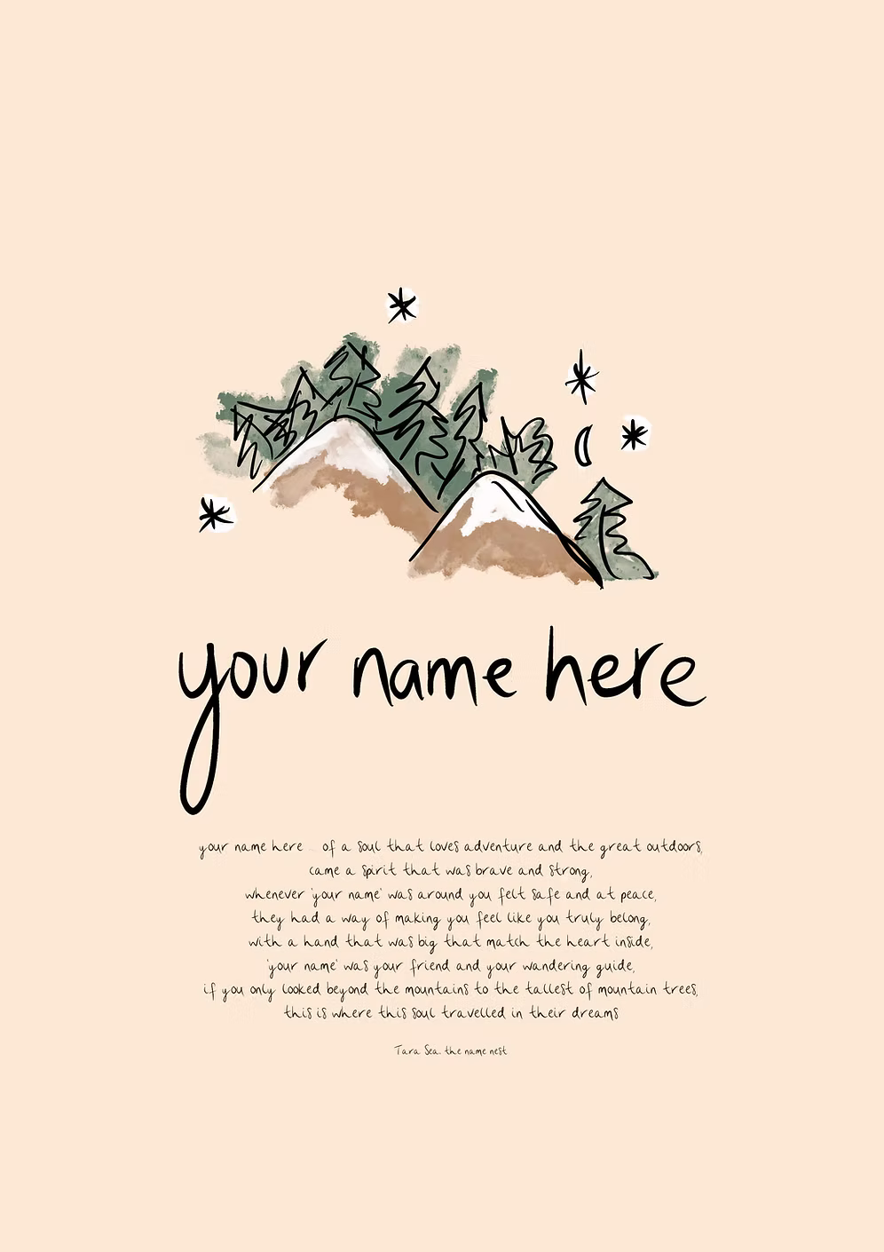 Forest - Personalised Name Artwork