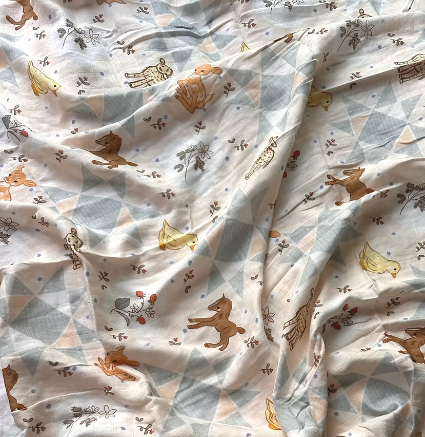 French Farmhouse - Fitted Cot Sheet
