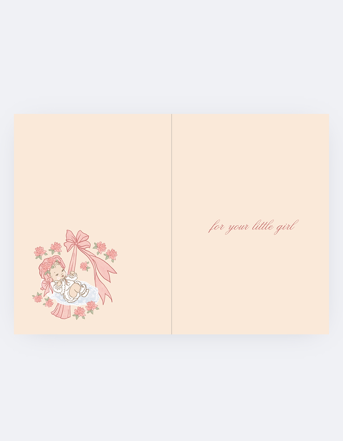 A Baby Girl ~ Heirloom Card