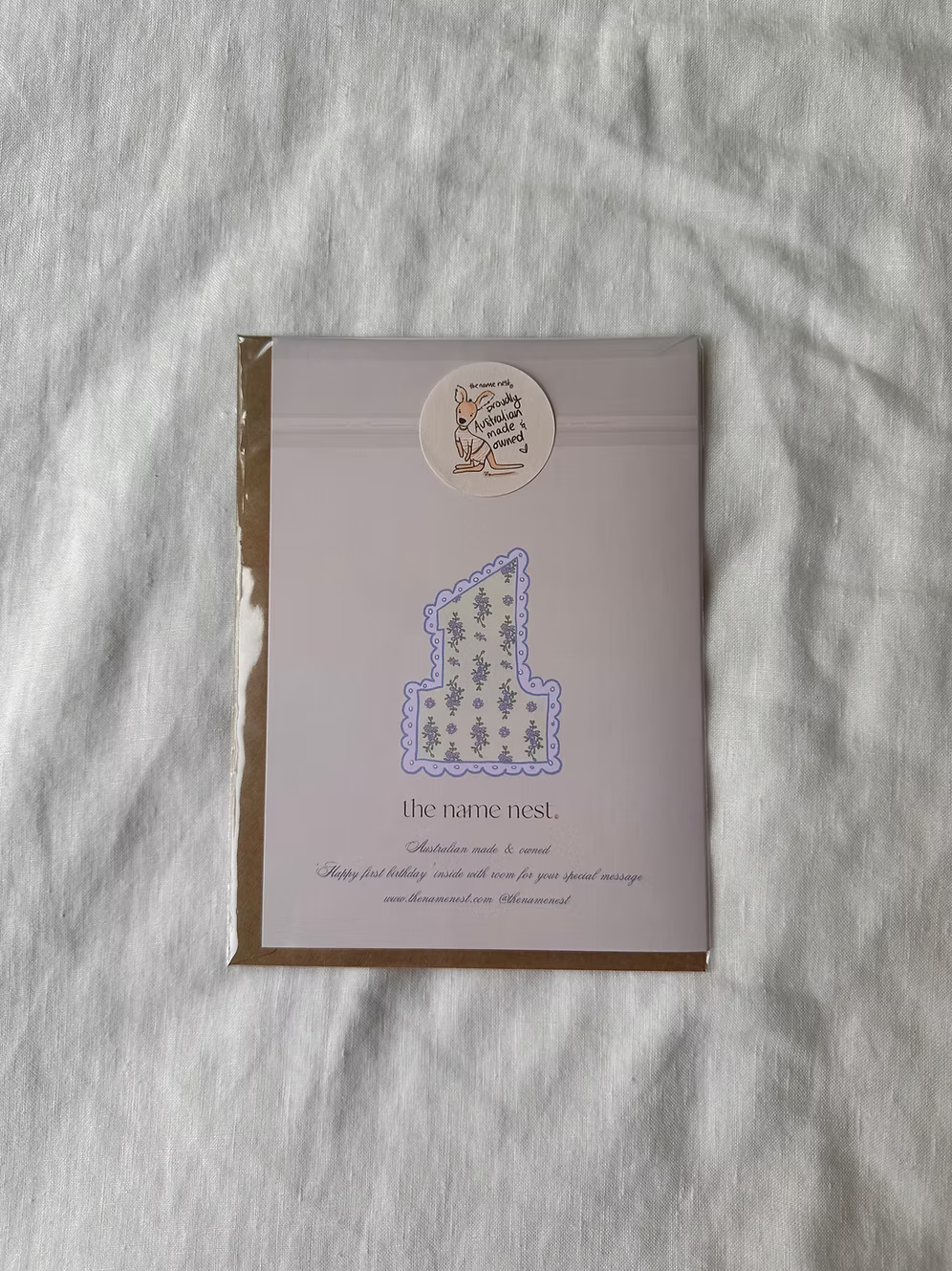 1st Birthday Floral ~ Heirloom Card