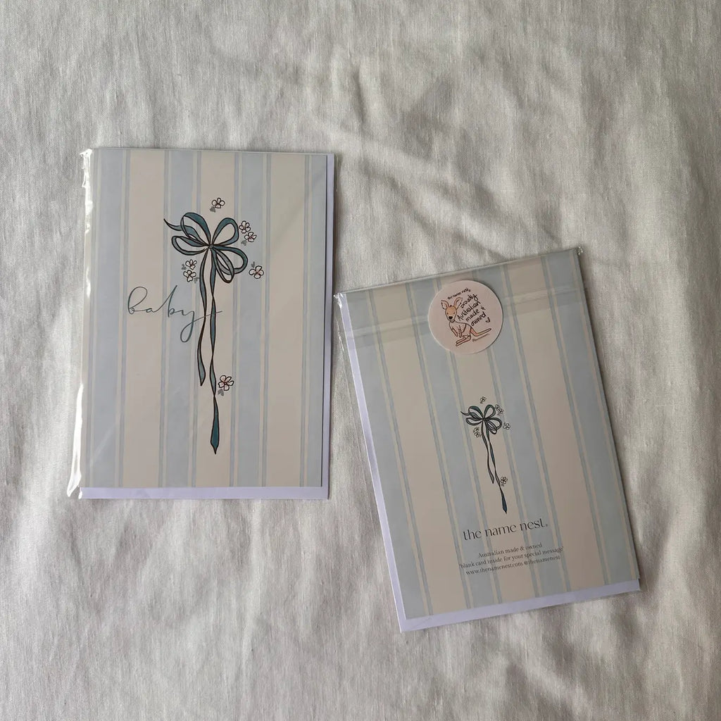 Baby ribbon ~ Card