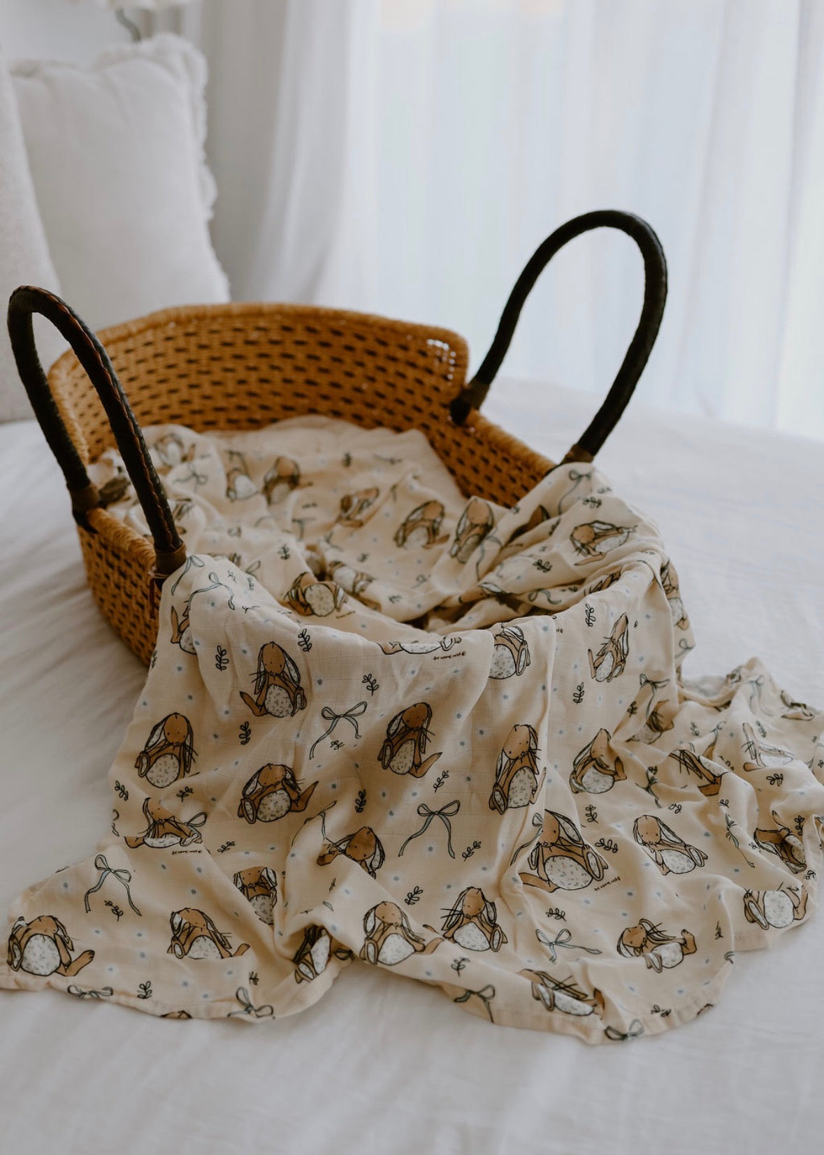 Meadow Bunnies ~ Baby Swaddle Wrap