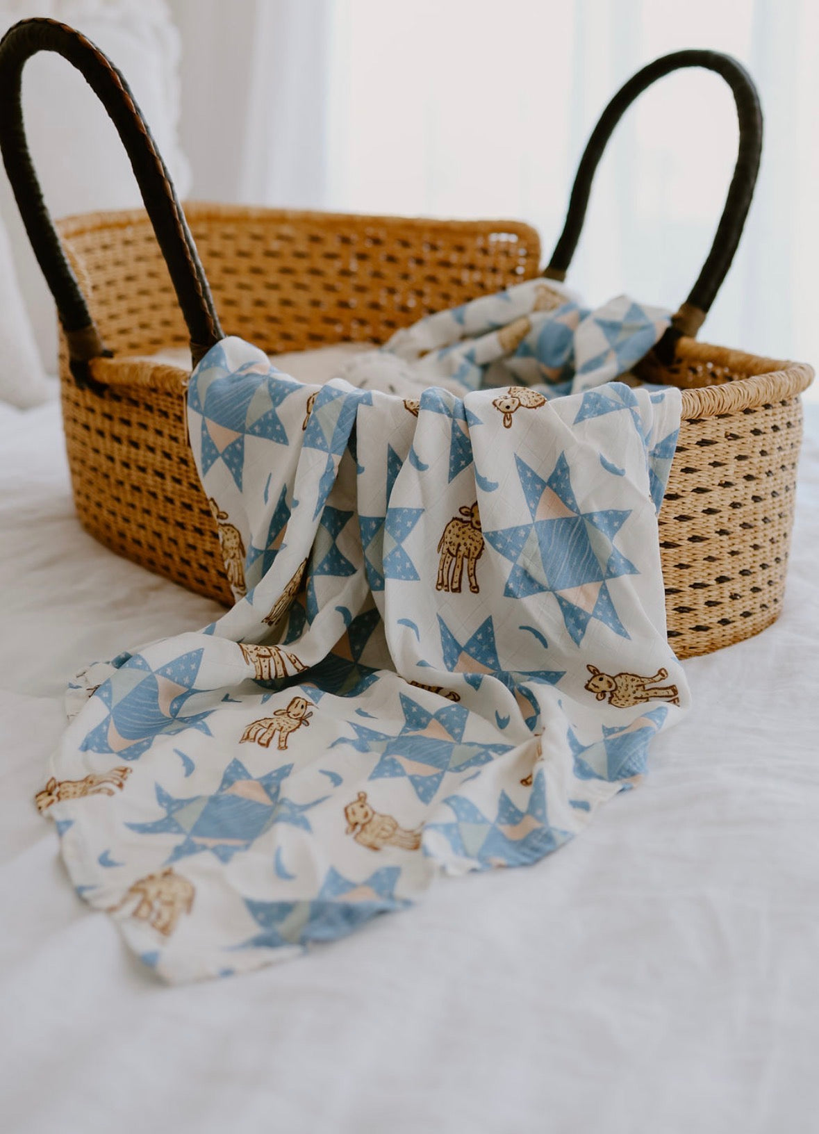 Farmhouse Quilt ~ Baby Swaddle Wrap