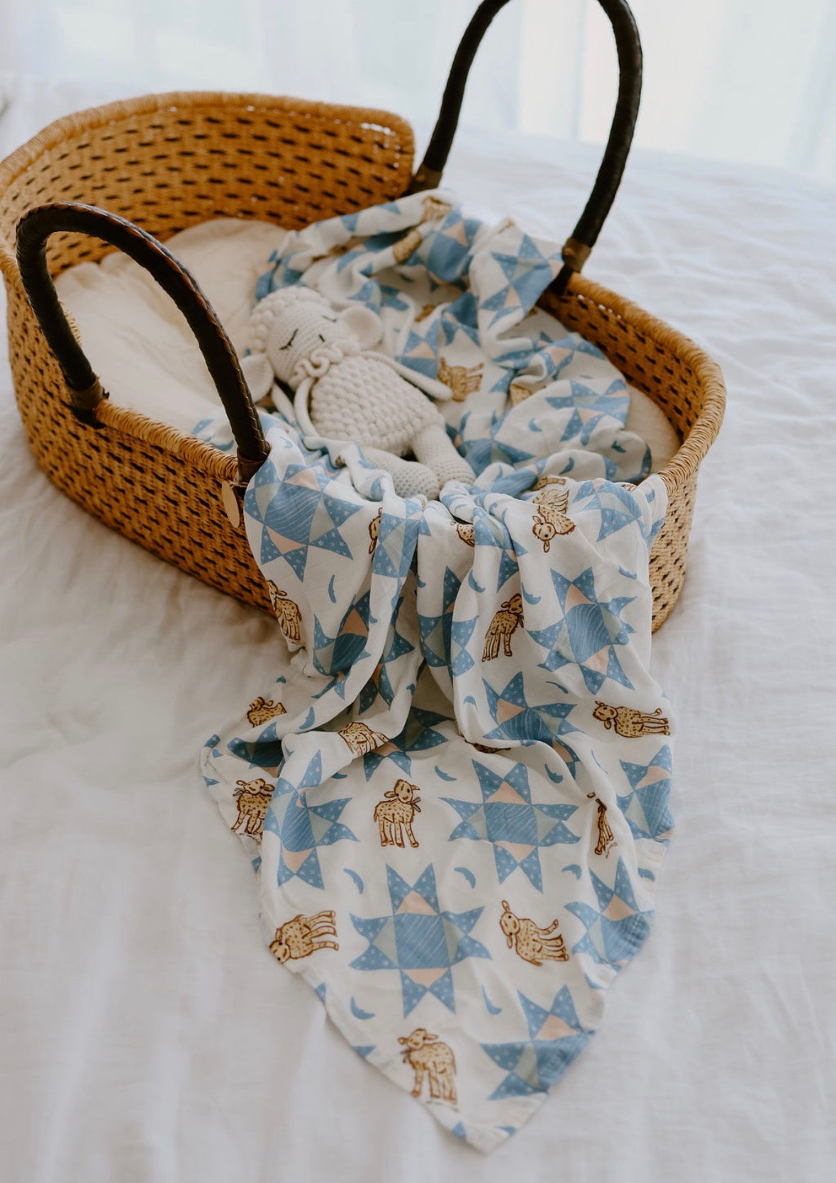 Farmhouse Quilt ~ Baby Swaddle Wrap