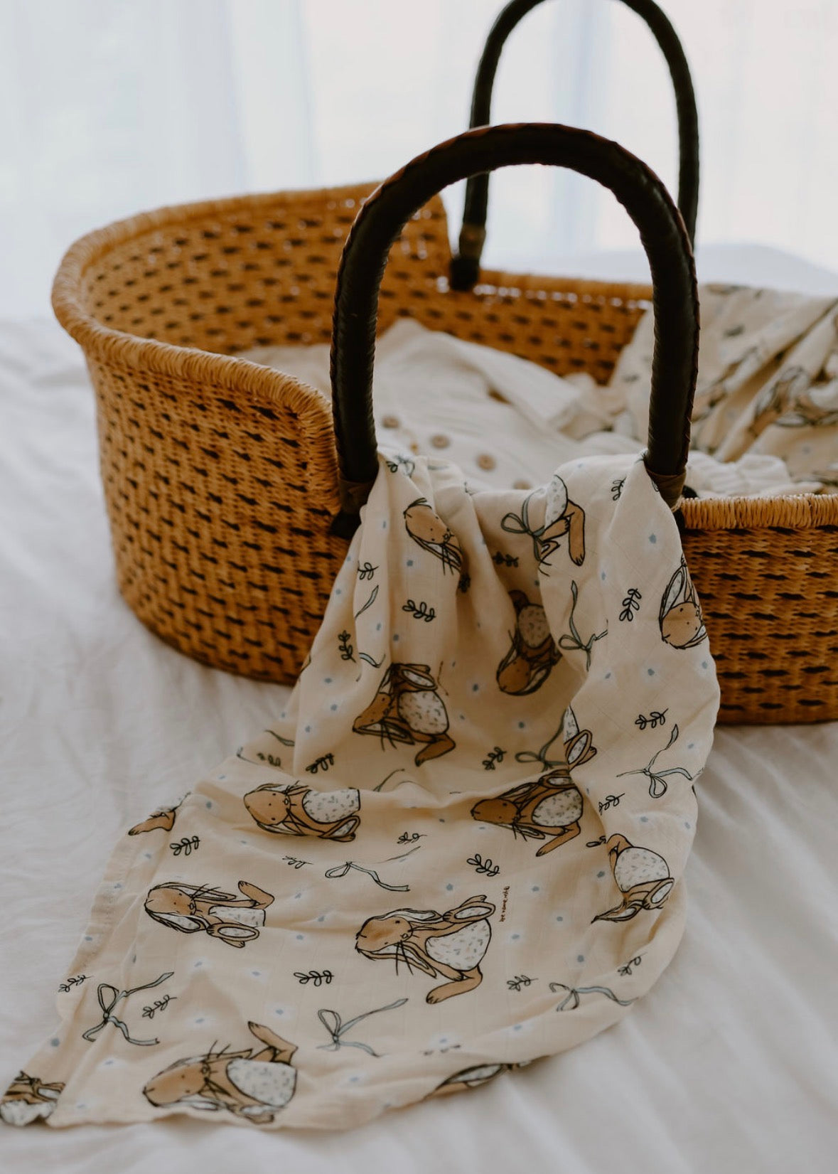 Meadow Bunnies ~ Baby Swaddle Wrap