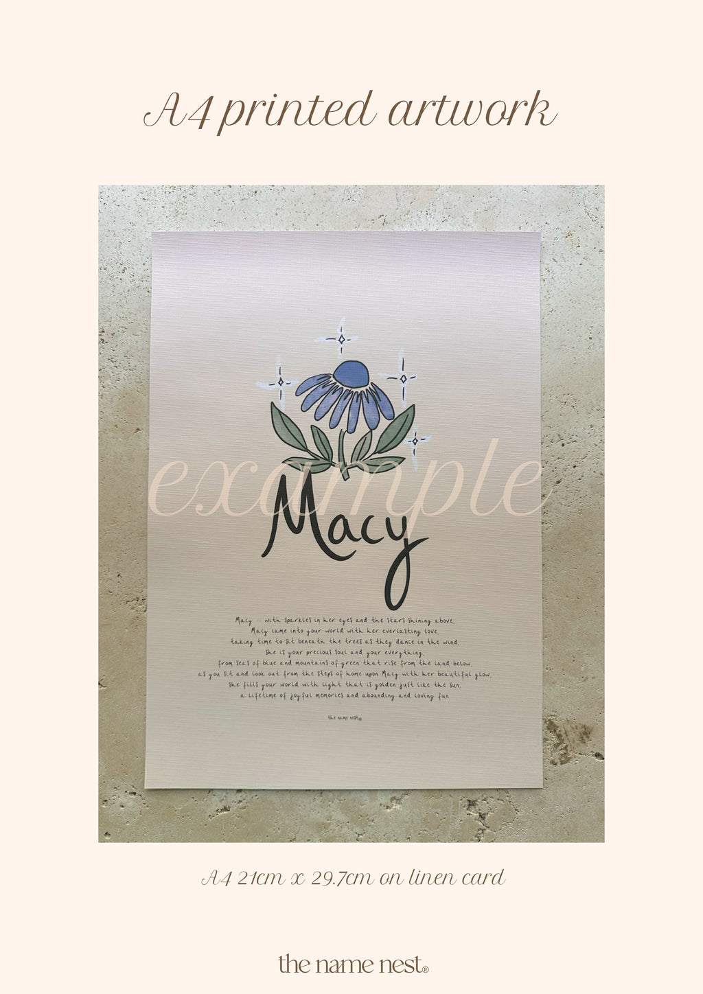 Flora Zodiac Baby Bespoke Artworks