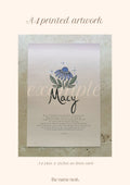Flora Zodiac Baby Bespoke Artworks