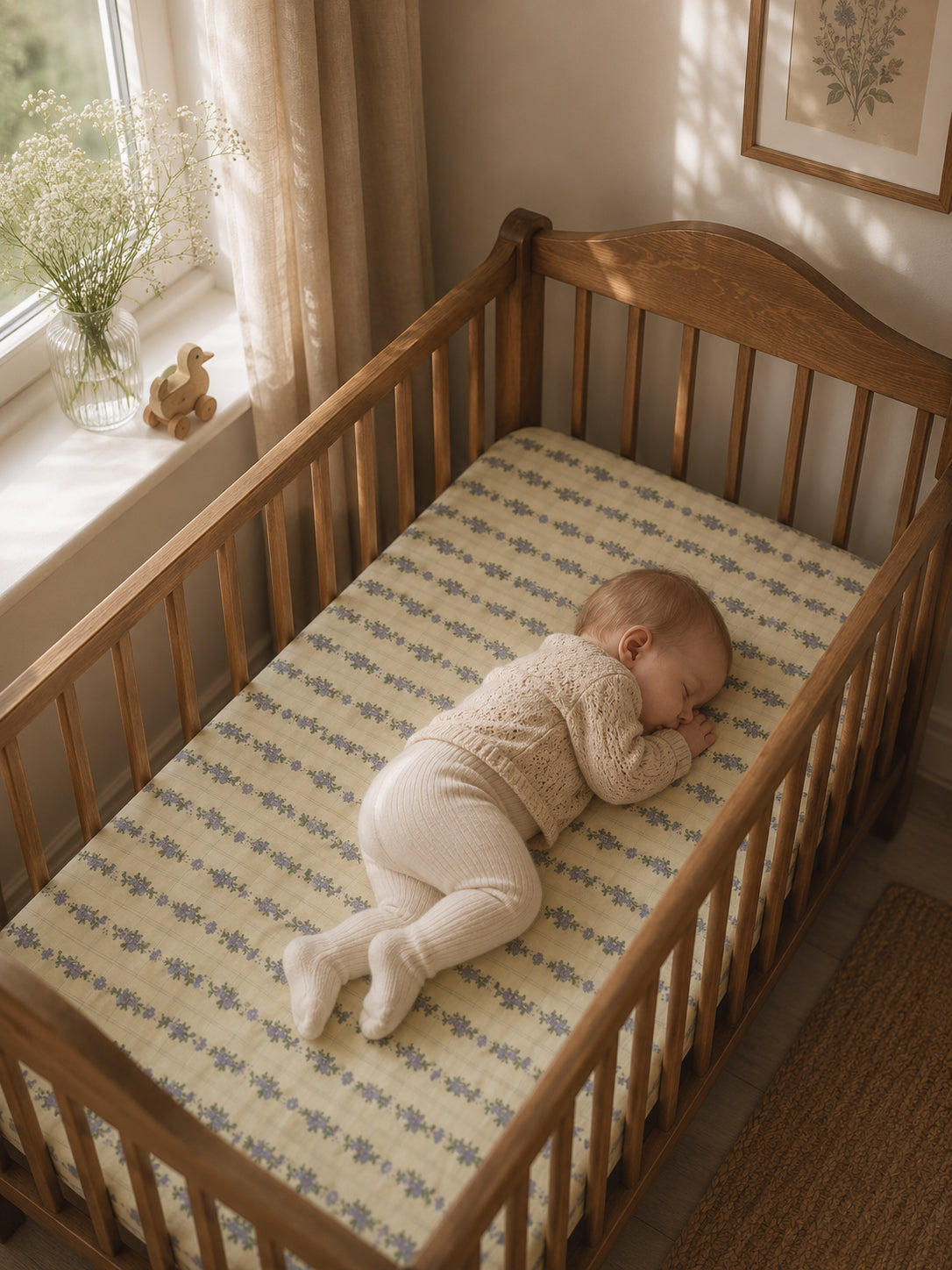 French Flora - Fitted Cot Sheet