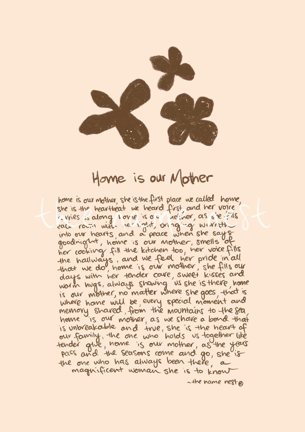 Home Is Our Mother Artwork - Flower