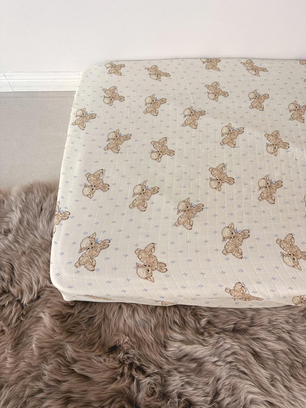 Lullaby Lambs - Fitted Cot Sheet
