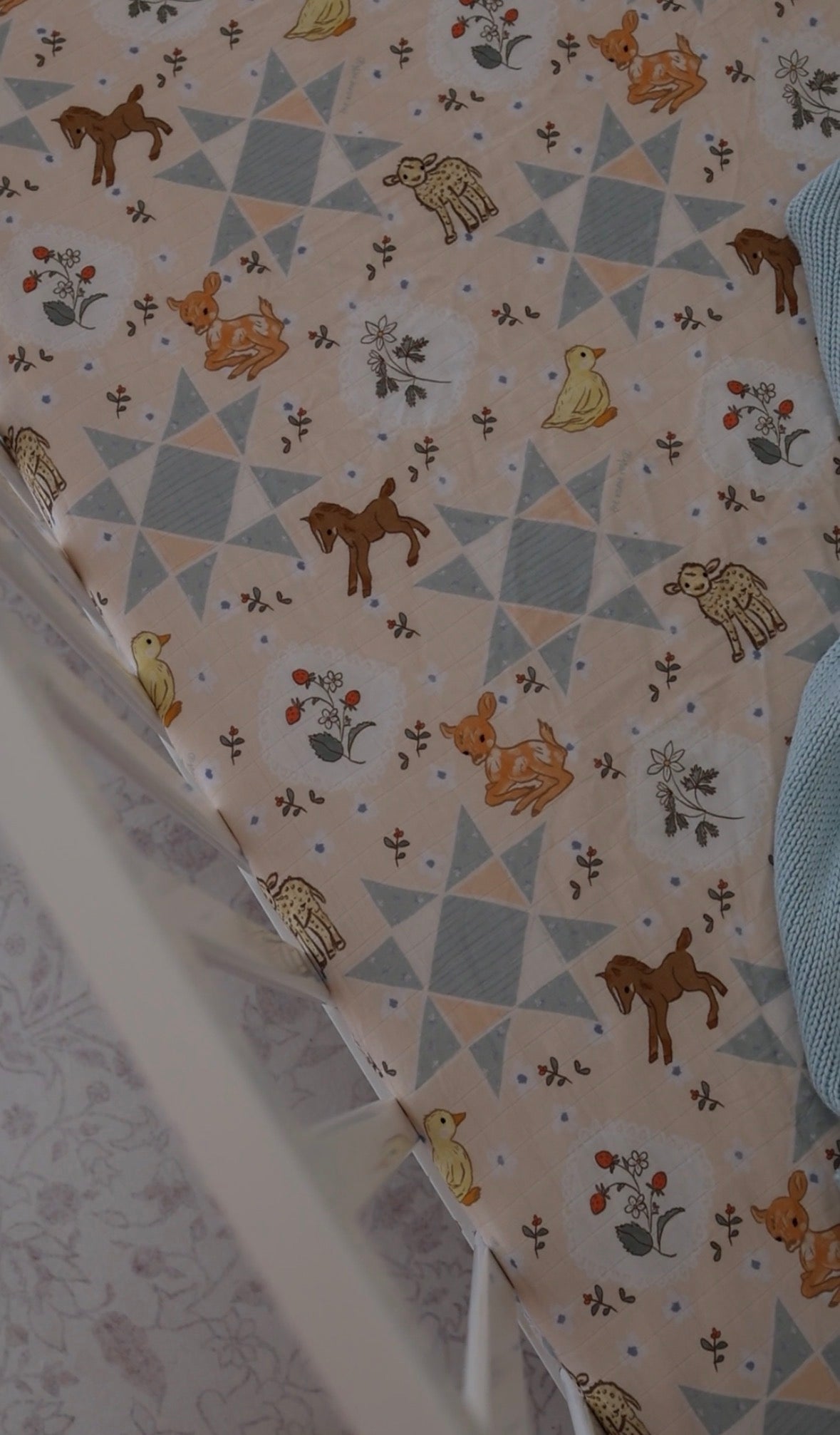 French Farmhouse - Fitted Cot Sheet