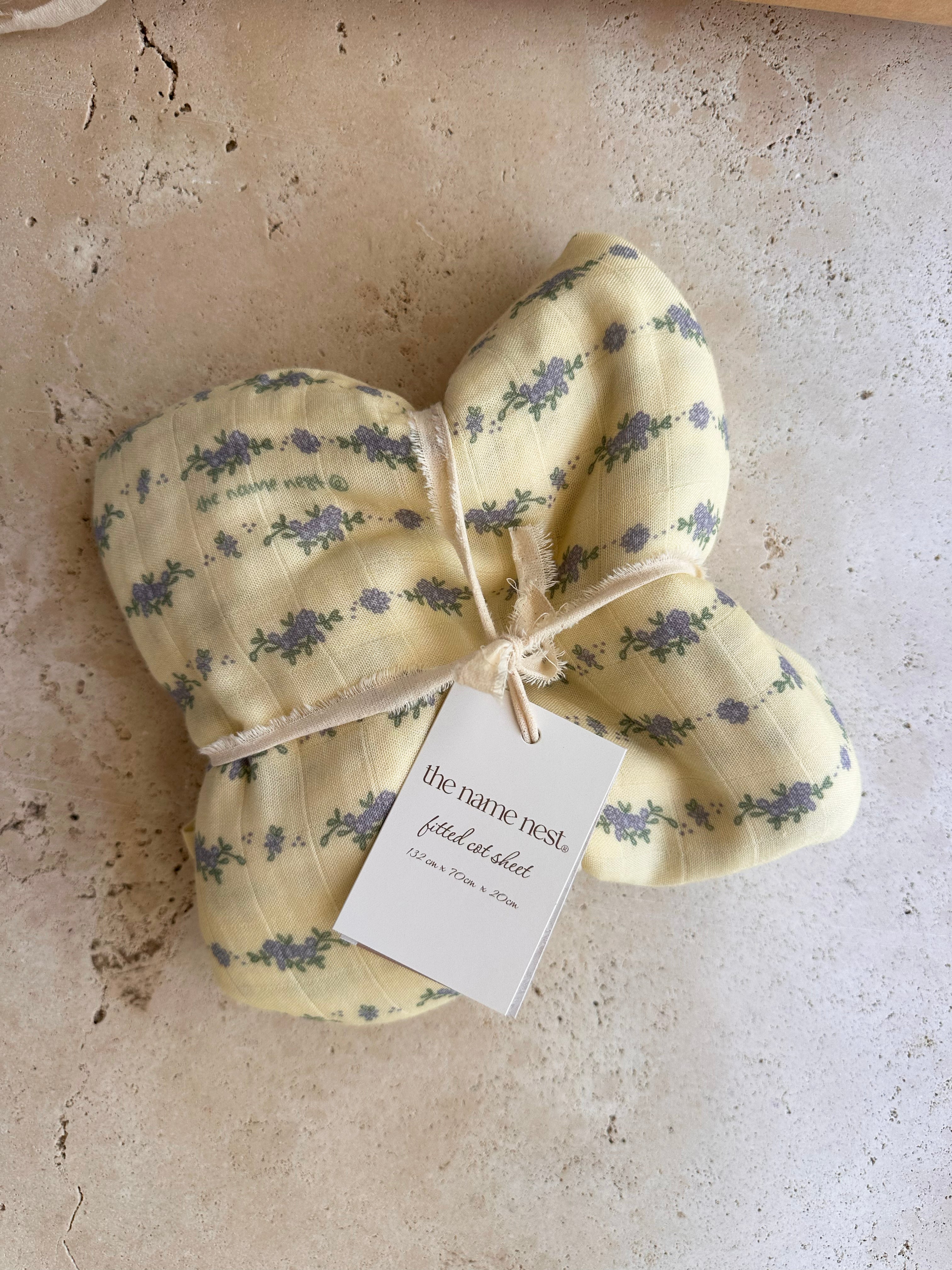French Flora - Fitted Cot Sheet