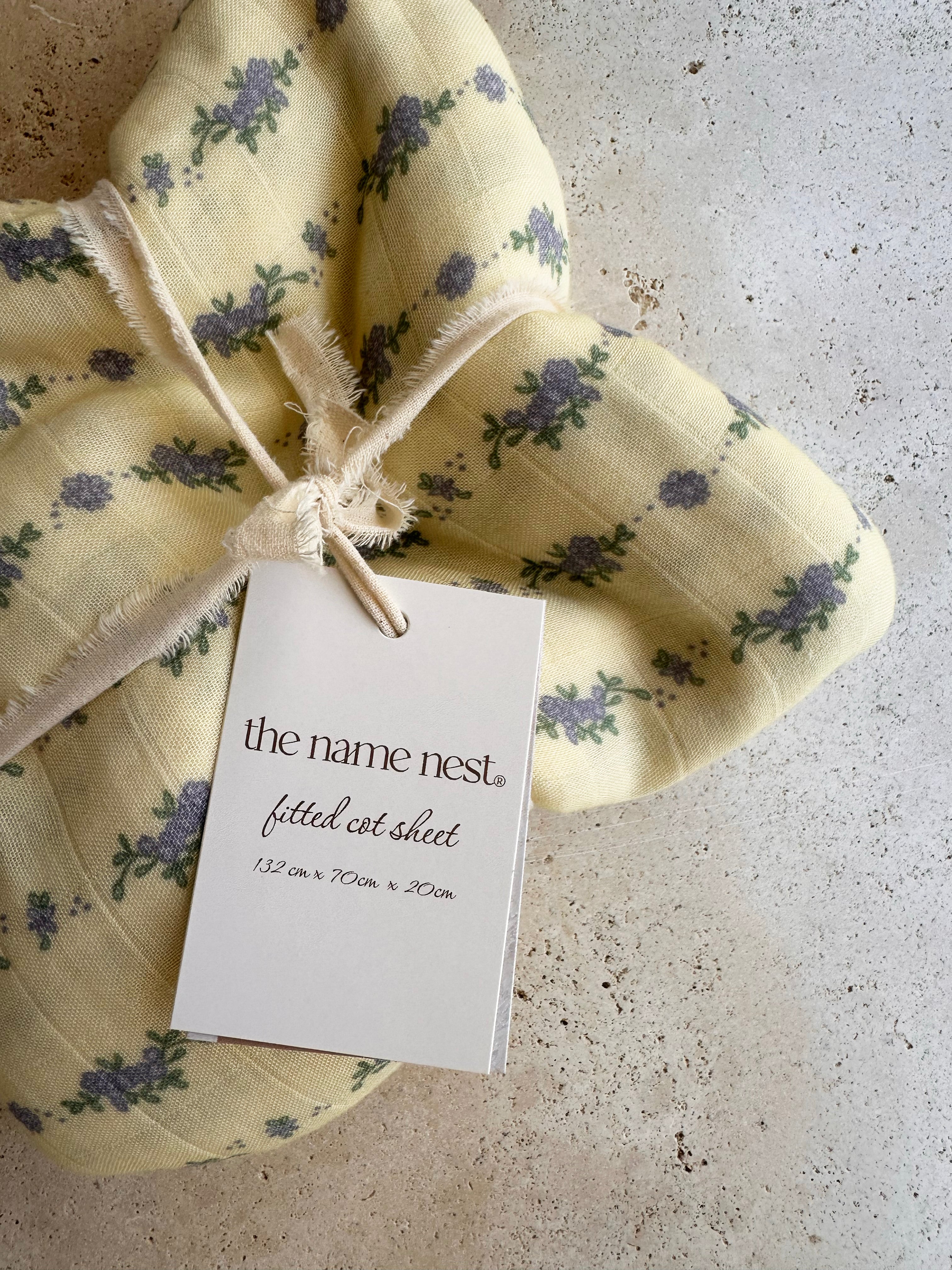 French Flora - Fitted Cot Sheet