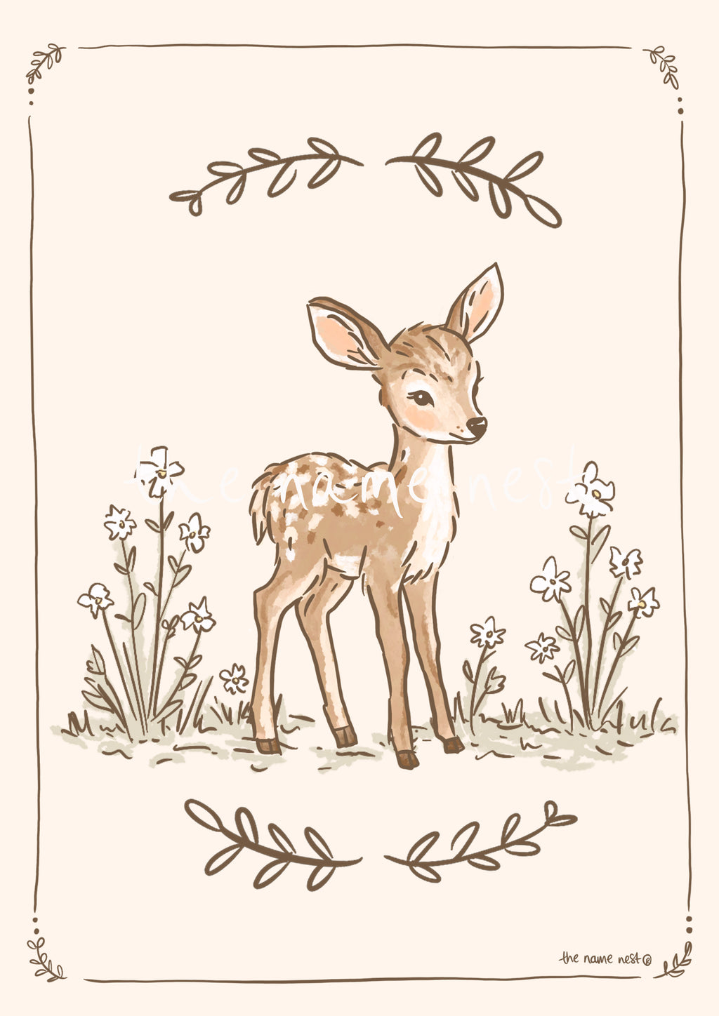 Nursery Fawn Artwork