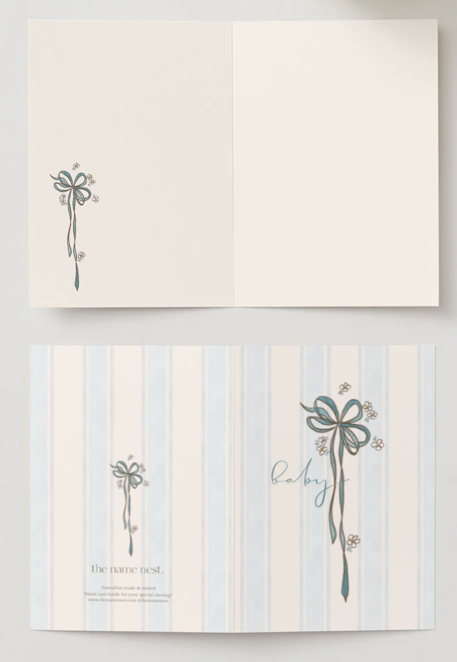 Baby ribbon ~ Card