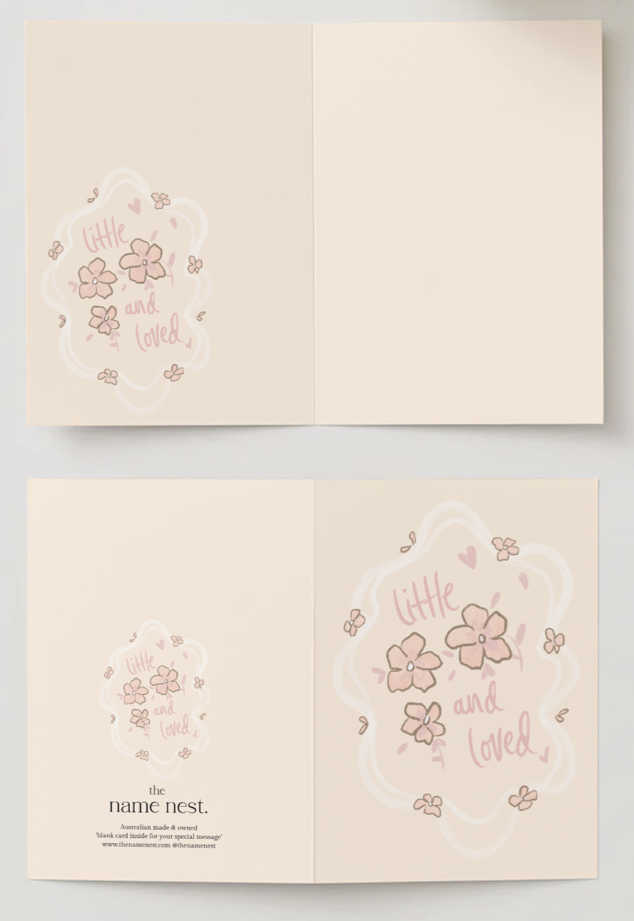 Little and Loved Pink ~ Card