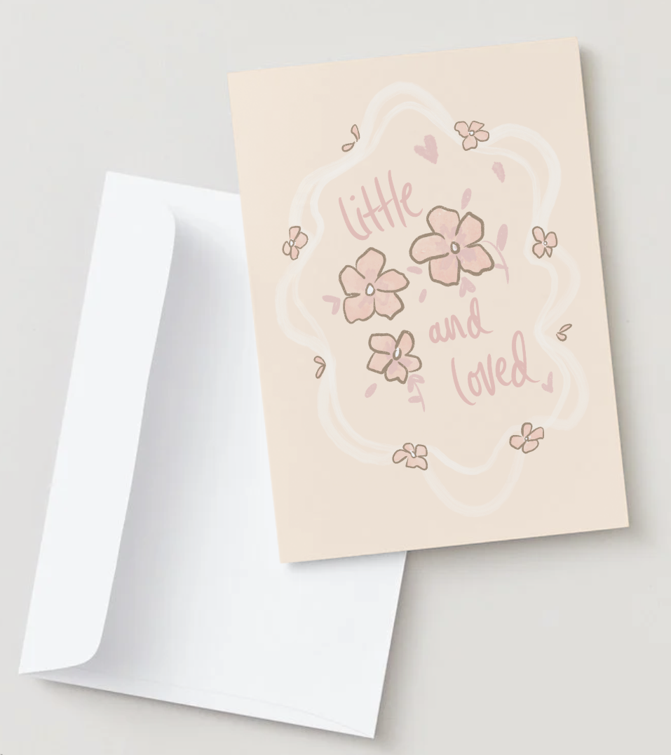 Little and Loved Pink ~ Card