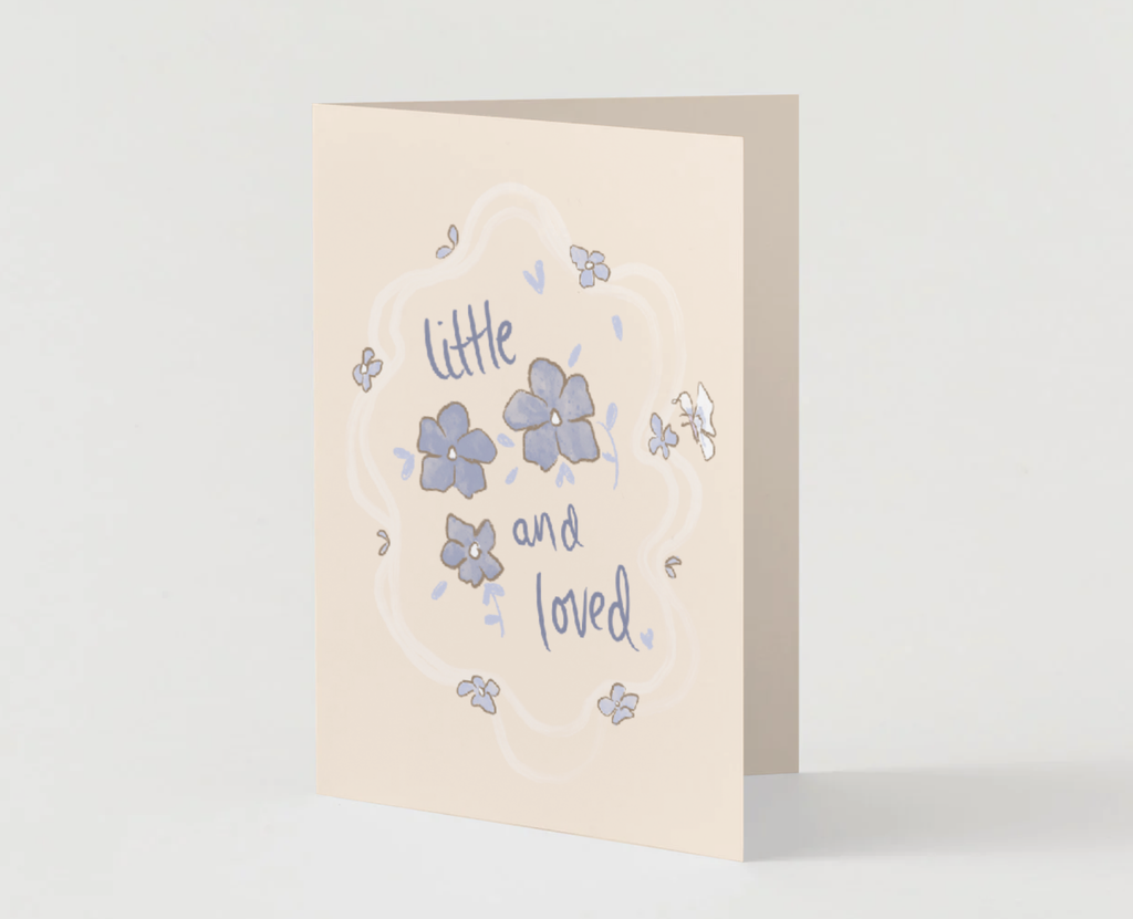 Little and Loved Blue ~ Card