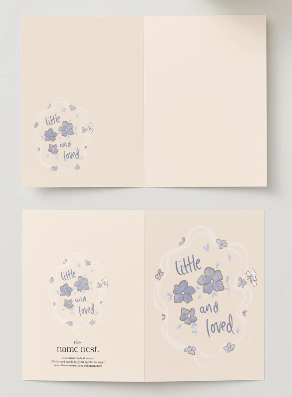 Little and Loved Blue ~ Card