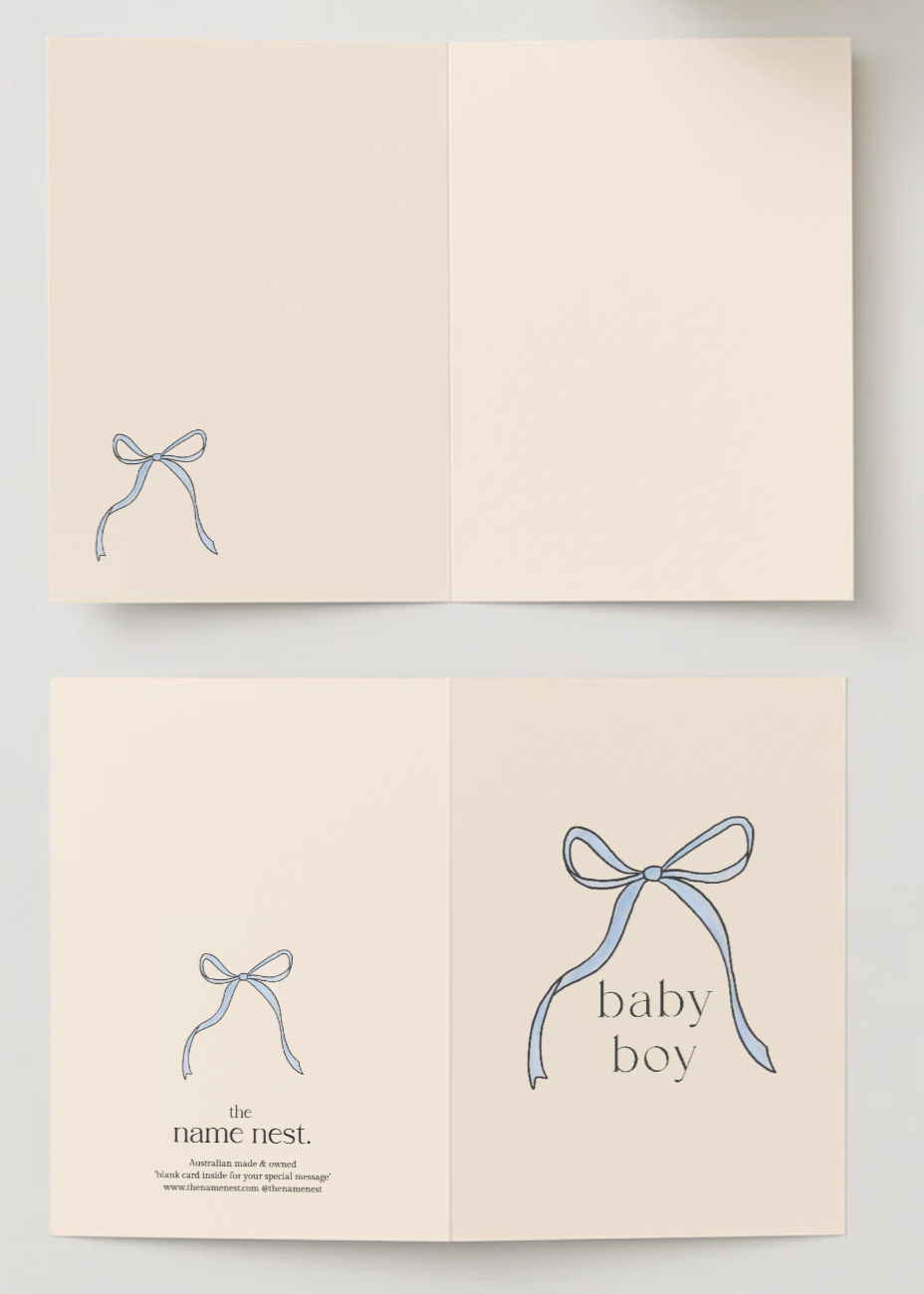 Little and Loved Blue ~ Card