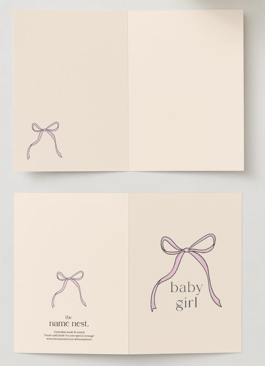 Baby Girl ~ Card