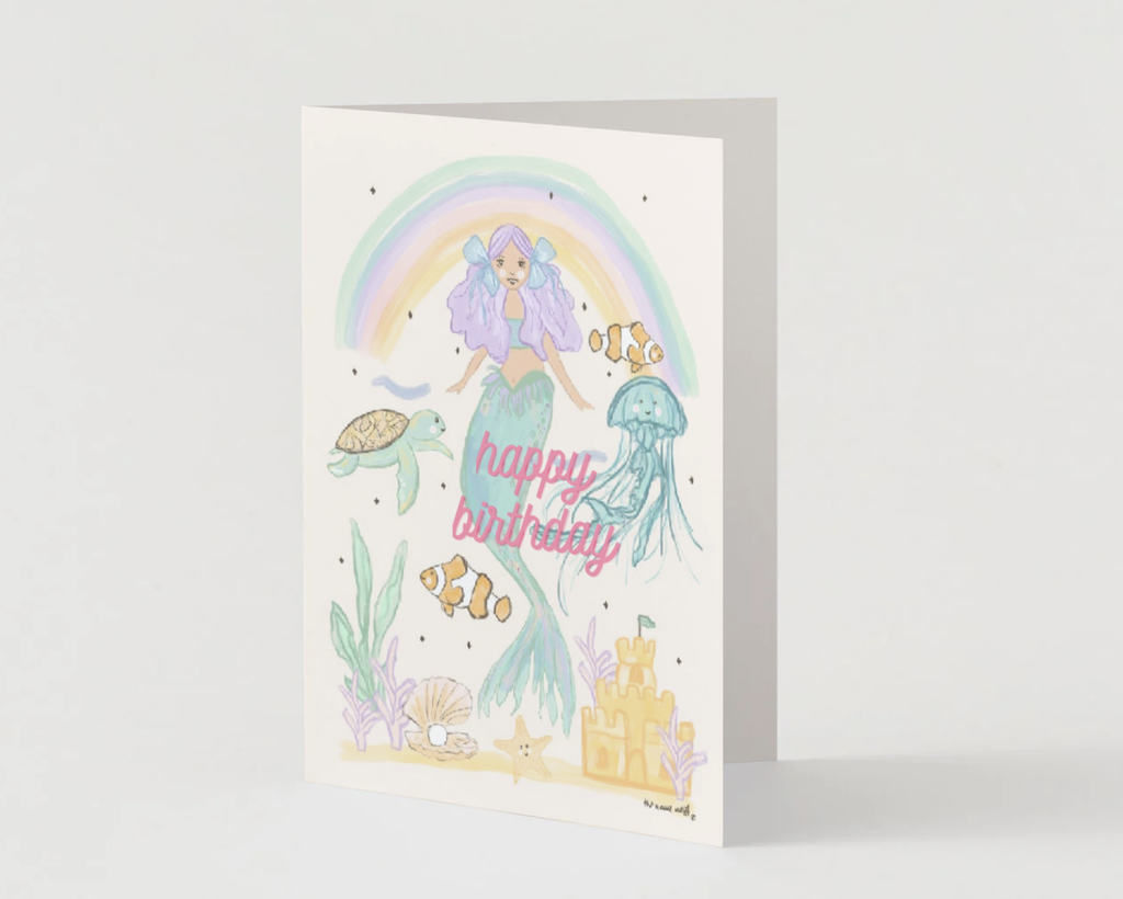 Under The Sea Mermaid Birthday ~ Card