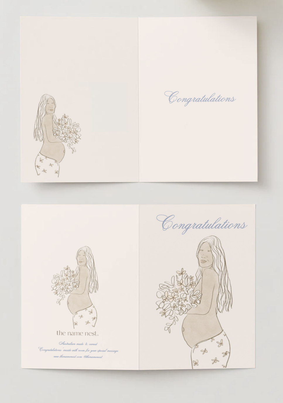 Congratulations Pregnancy ~ Heirloom Card