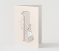 1st Birthday Rabbit ~ Card