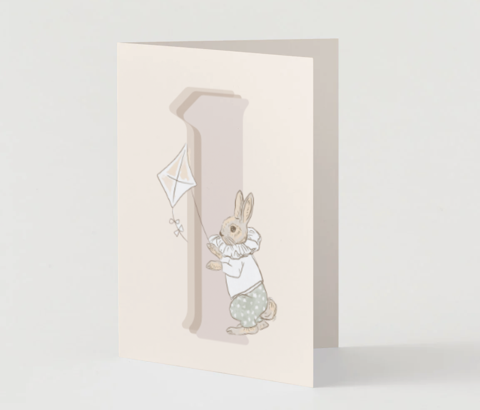 1st Birthday Rabbit ~ Card