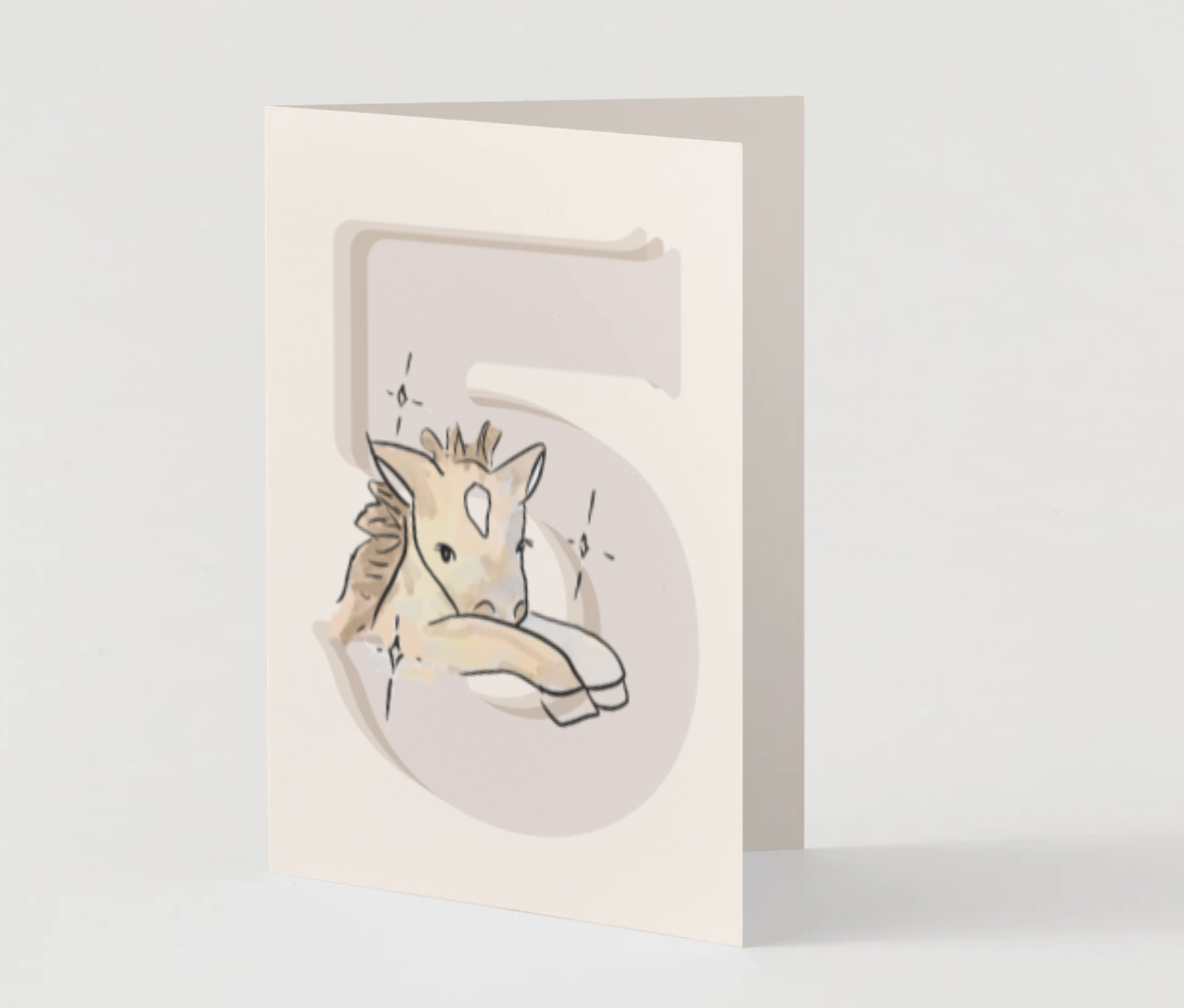 5th Birthday Pony ~ Card