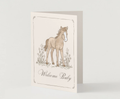 Welcome Baby Horse ~ Card