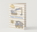 1st Birthday Trucks ~ Card
