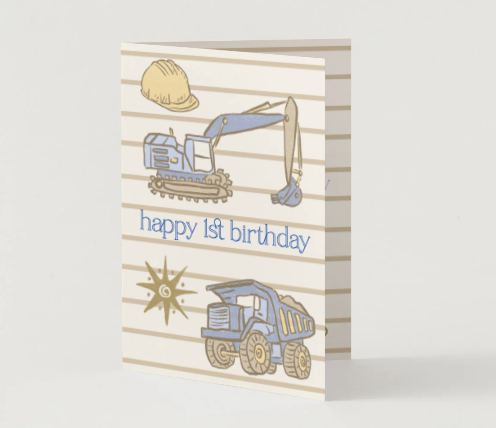 1st Birthday Trucks ~ Card
