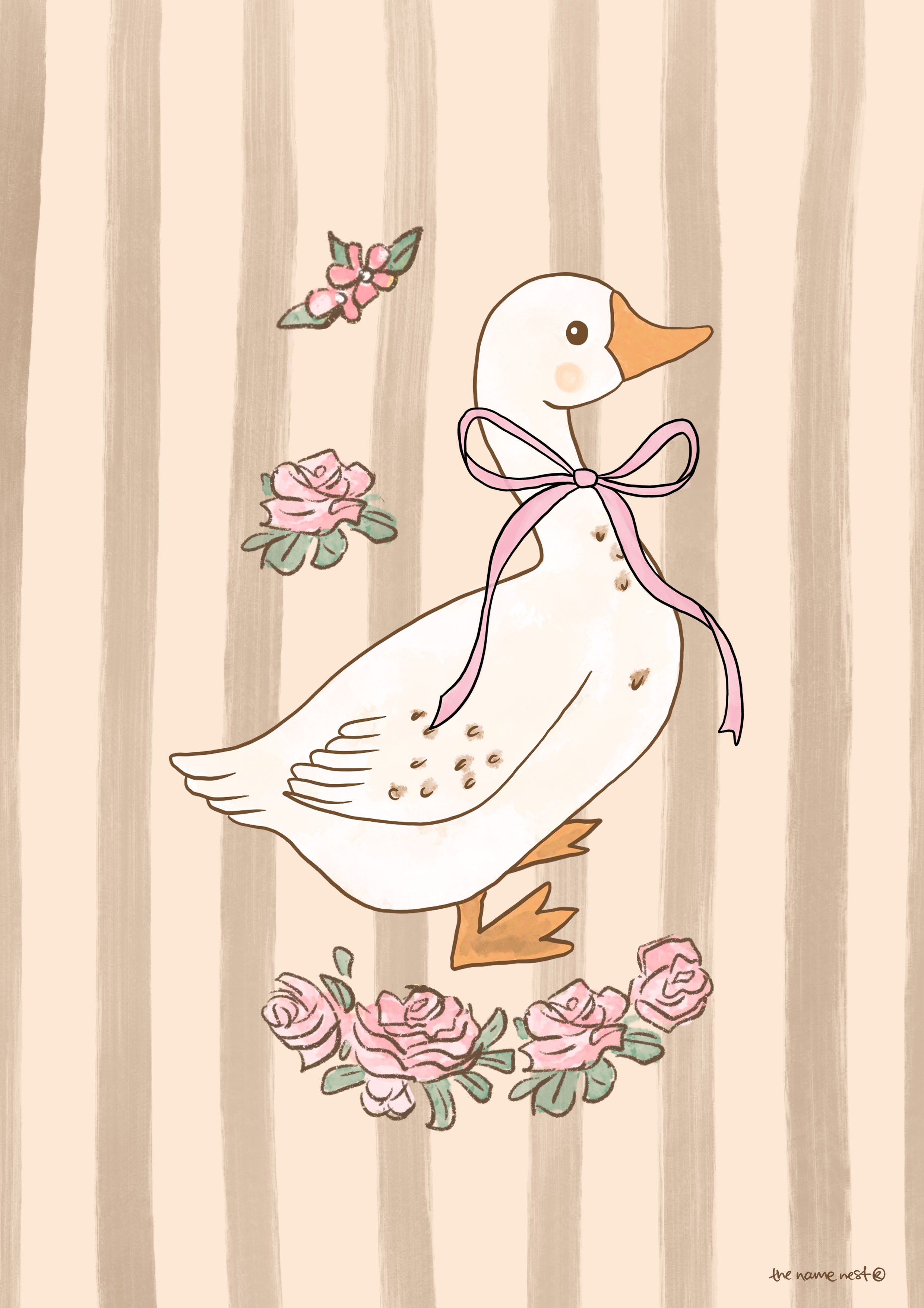 Vintage Rose Goose