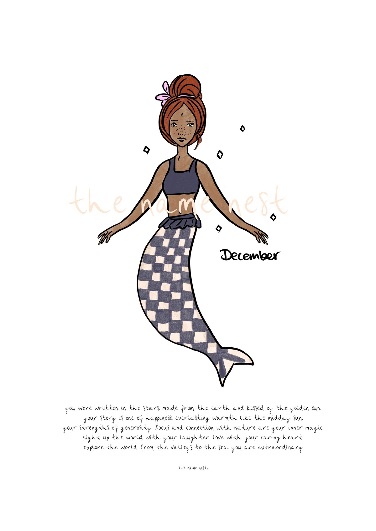 Birth Month Mermaid Artworks