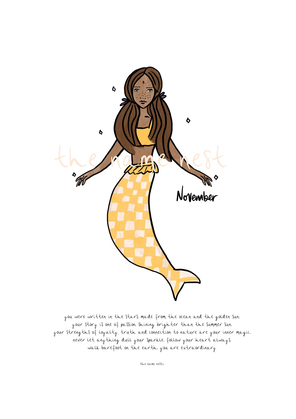 Birth Month Mermaid Artworks