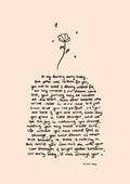 Early Baby Poem Artwork