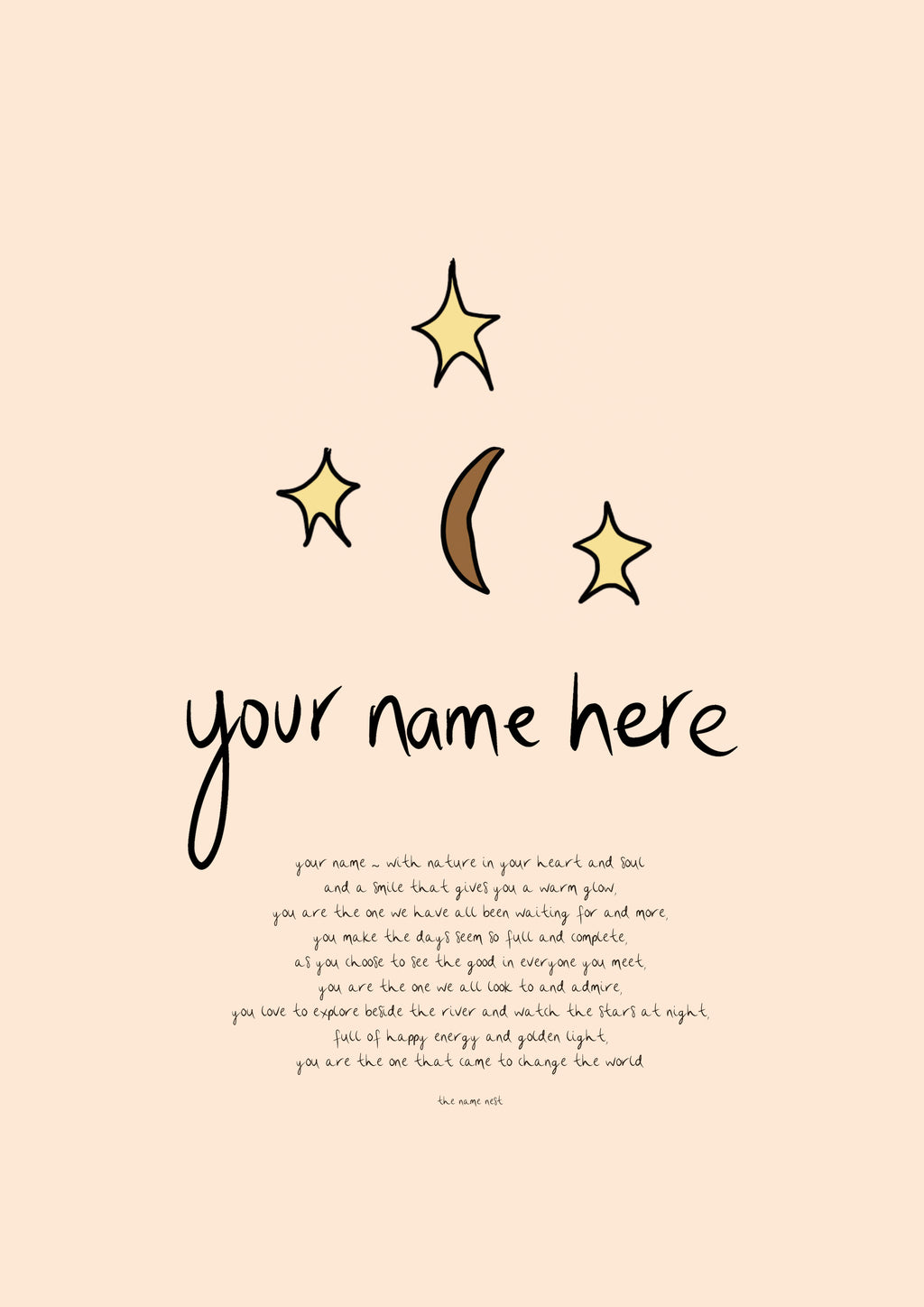 Night Sky - Personalised Name Artwork