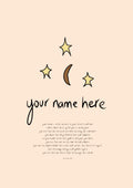 Night Sky - Personalised Name Artwork