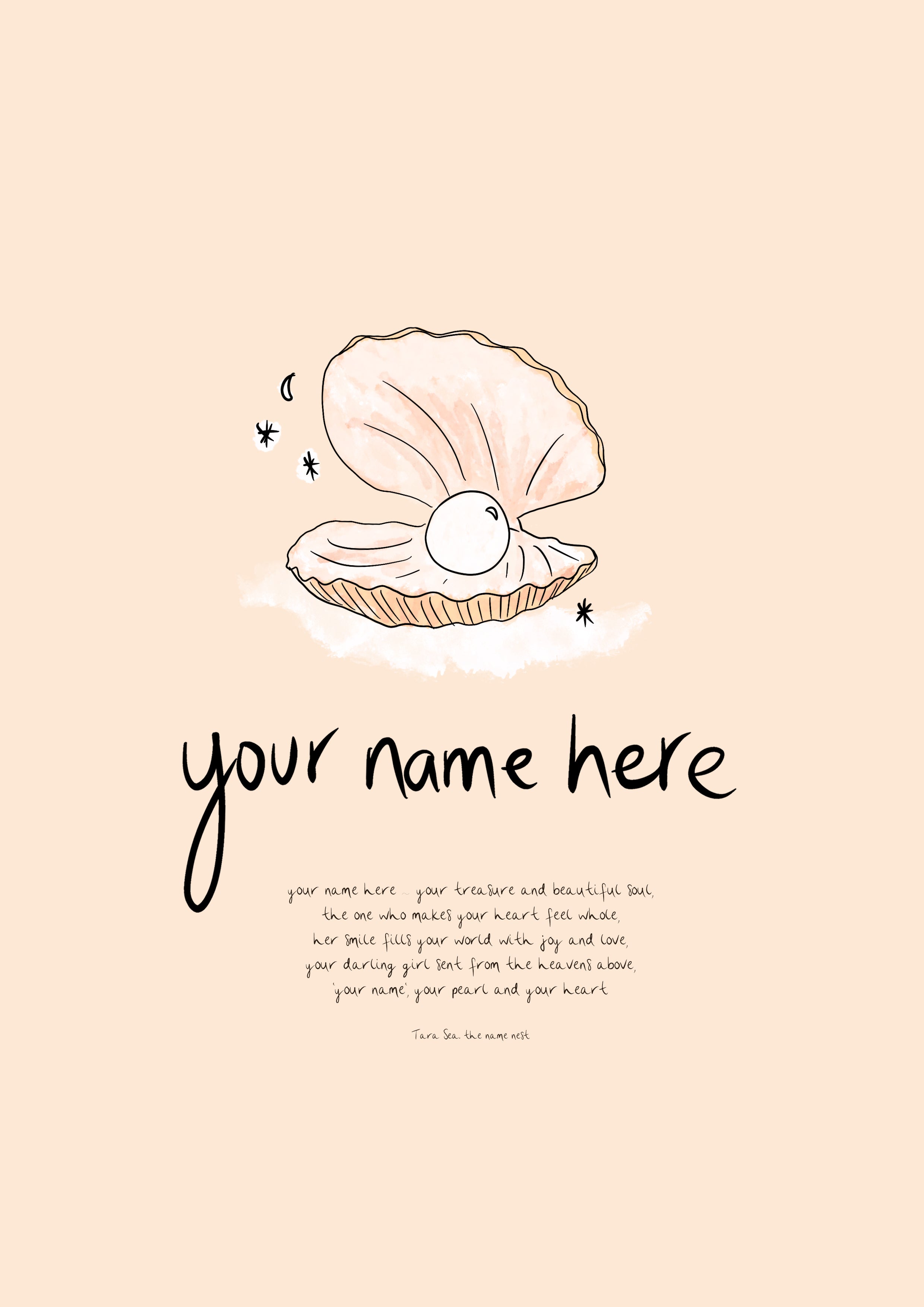 Pearl - Personalised Name Artwork